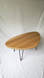 Heirloom quality mid-century modern coffee table in living room