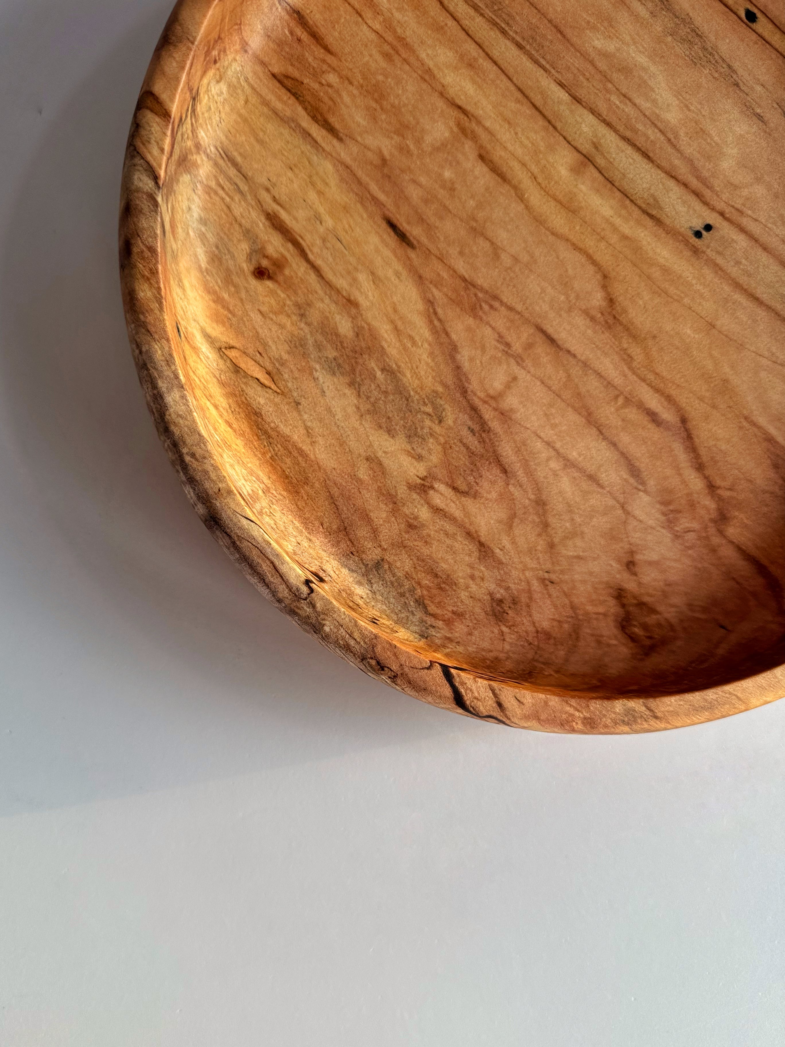 The Ent | Round Spalted Maple Tray